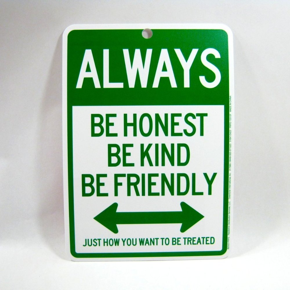 Street Sign Wall Hanging Classroom Nursery Kids Room Decor 9x6 inch hard plastic